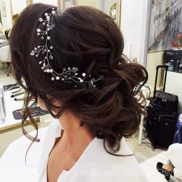 💖New "Emma" Bridal Crystal and Pearl Headband 40" - Picture 7 of 8